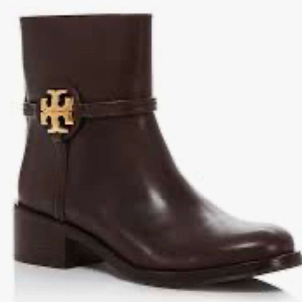 Brand New No Box. NWOT TORY BURCH Women's Miller Chocolate Size 8 Leather Boots